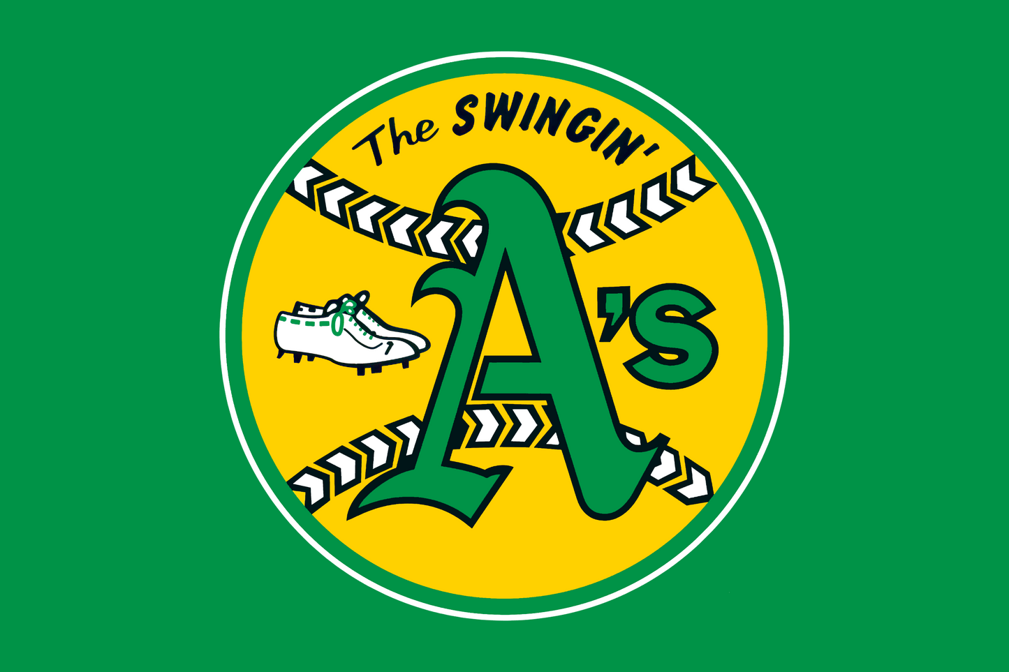 Clearance Swinging Oakland A's flag