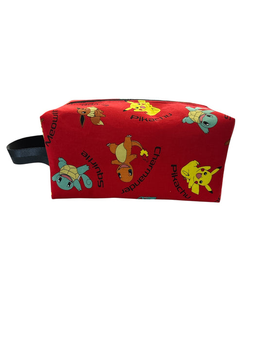 clearance Pokemon red fabric  men's toiletry bag
