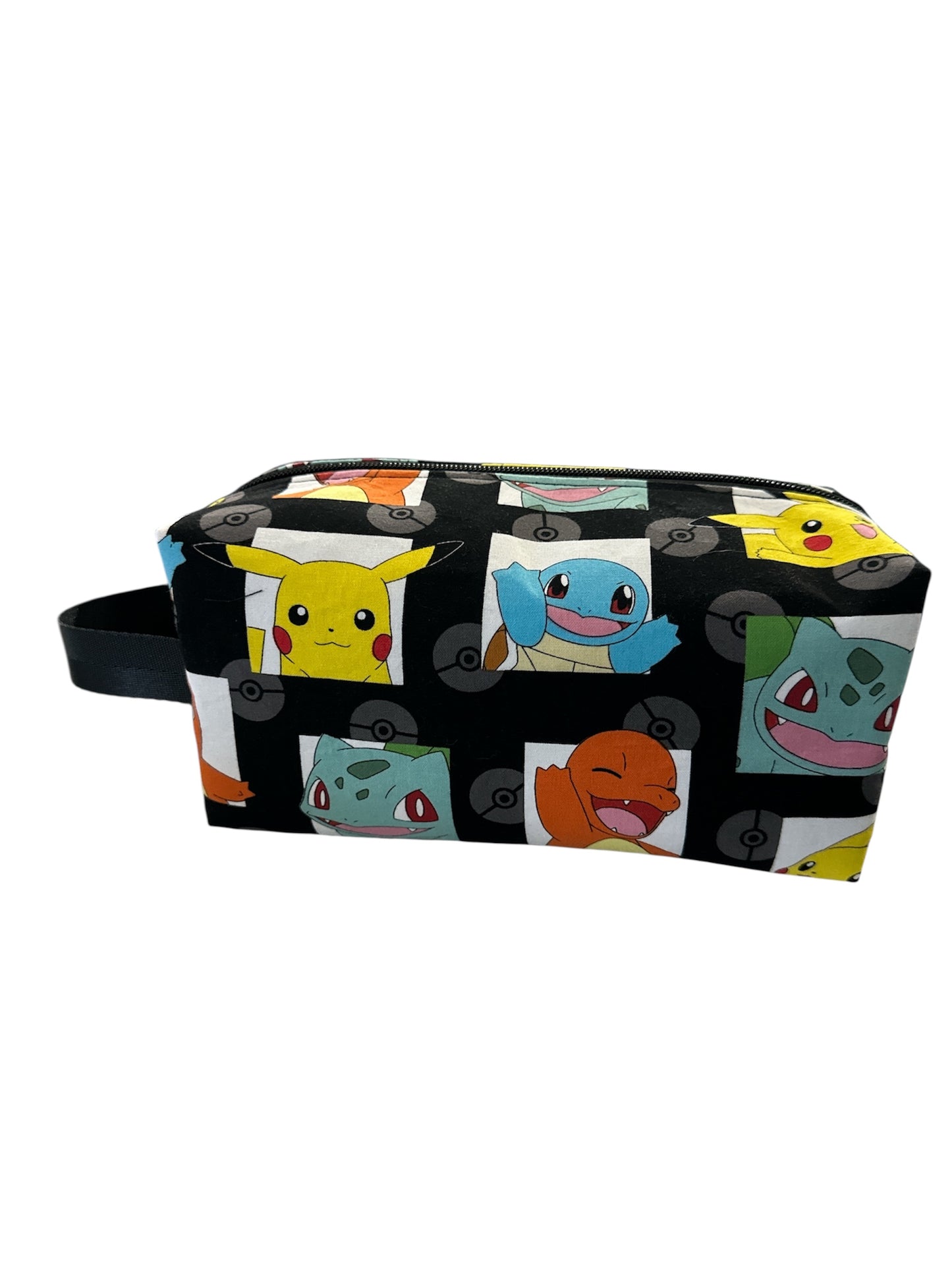 clearance pokemon black logo fabric men's toiletry bag
