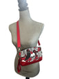 clearance Red skull crossbody handbag