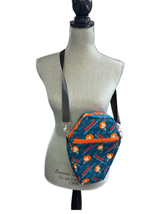 Chucky Coffin shaped crossbody or shoulder bag