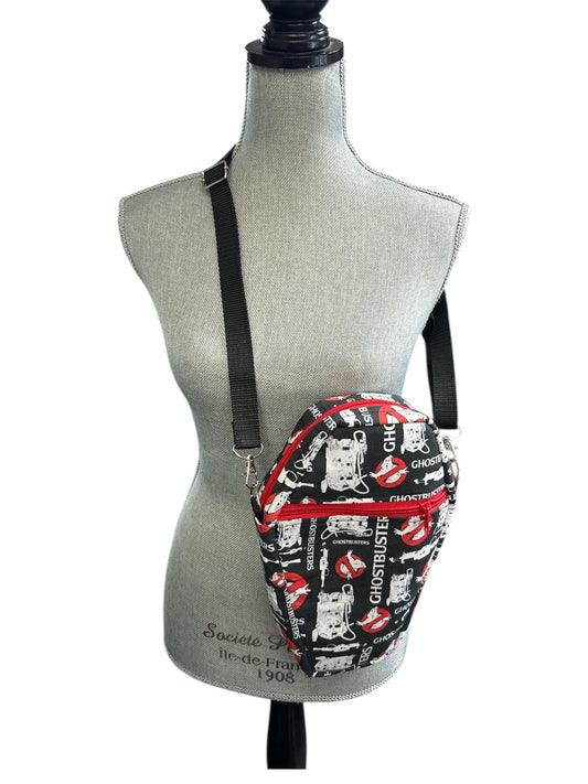 Coffin shaped “GhostBusters” crossbody or shoulder bag
