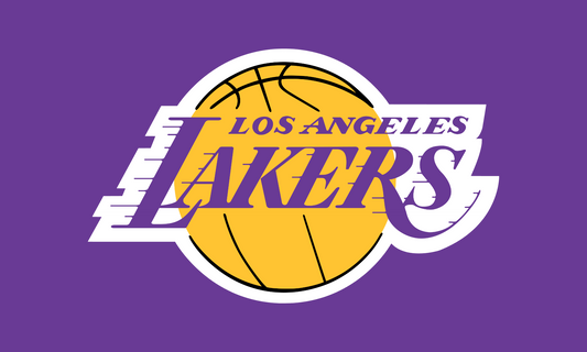 clearance LA Lakers flag 5ft by 3ft