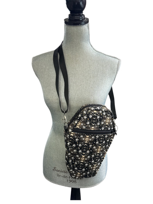 Coffin shaped “stars” crossbody or shoulder bag